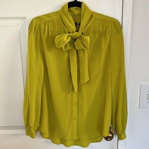 Women's Tie-neck Blouse In Re-imagined Silk